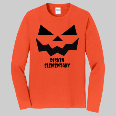 Adult Long Sleeve Shirt - Jack O Lantern - Black Thumbnail