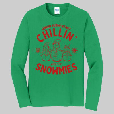 Adult Long Sleeve Shirt - Chillin' - Red Thumbnail