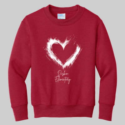Youth Crewneck - Valentine's Heart Thumbnail
